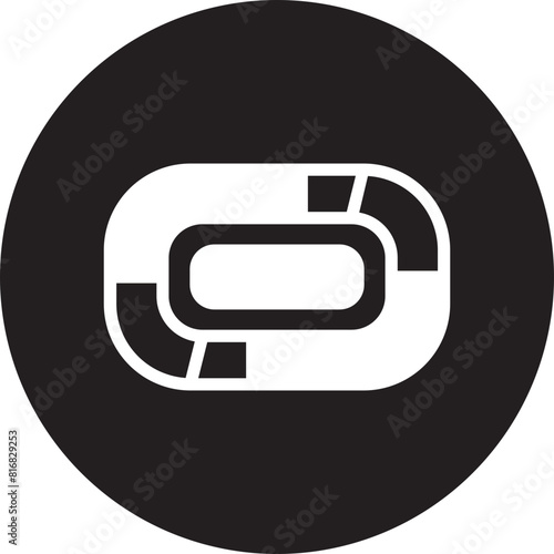 hippodrome glyph icon