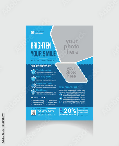 professional dental flyer
