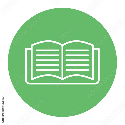 Book vector icon. Can be used for Literature iconset.