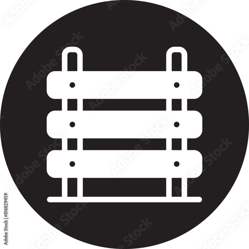 fence glyph icon