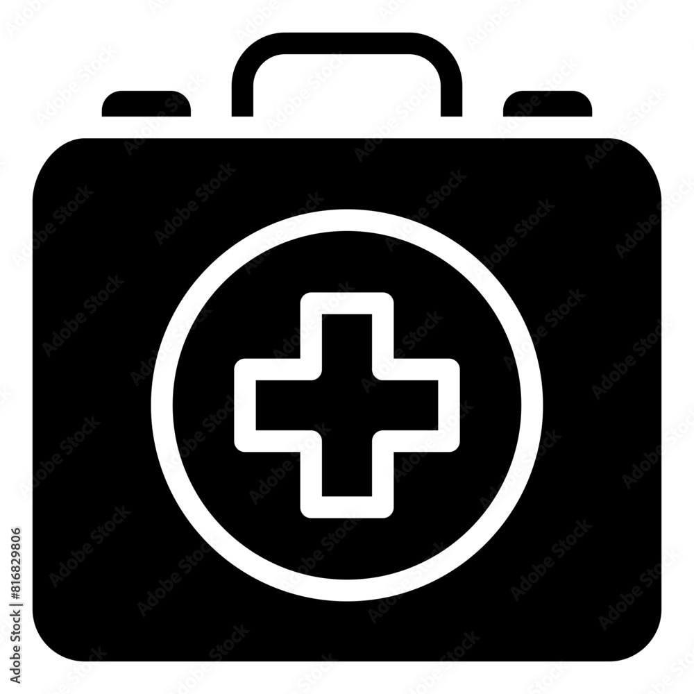 Emergency Kit glyph icon Emergency Kit glyph icon