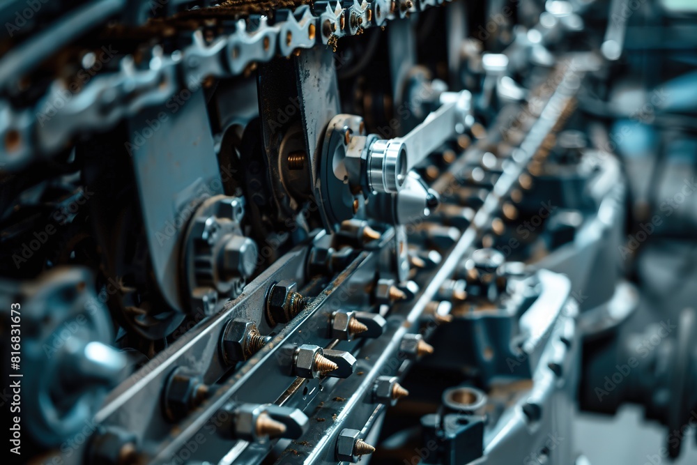 Detailed close-up of machinery with gears and metal parts. Detailed close-up of machinery with gears and metal parts.
