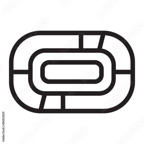 hippodrome line icon