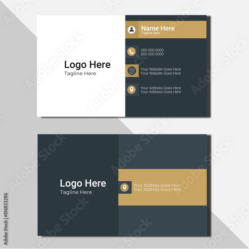 creative modern name card and business card. Horizontal and vertical layout. Vector illustration. Clean Design Business Card. Modern Business Card.
Creative and Clean Business Card Template. 
