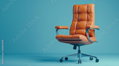 A Large office chair, genuine leather