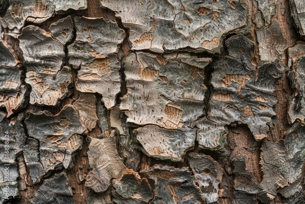 Detailed view of tree bark texture, suitable for nature backgrounds