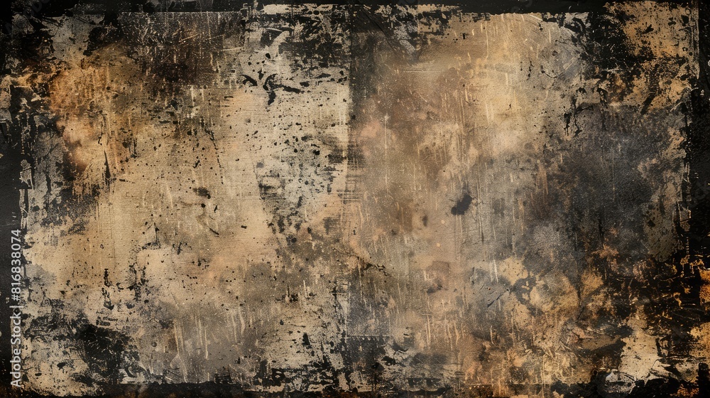 Obraz premium High Resolution Grunge Frame Ideal for Masking or Layering