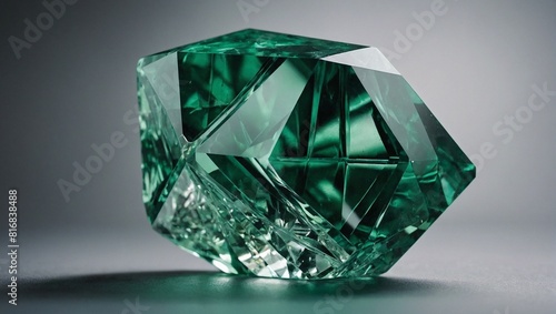 Huge green crystal stone