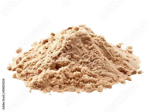 pile of sand isolated on transparent background