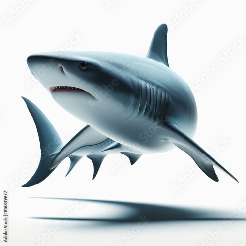 shark isolated on white