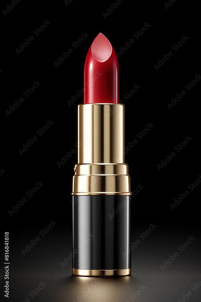 Pink lipstick with shade on white background Pink lipstick with shade on white background