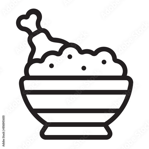 biryani line icon