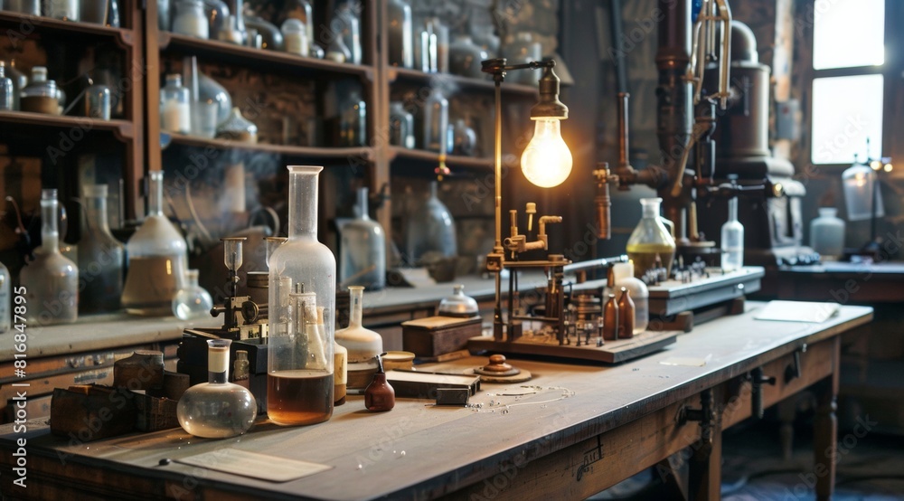 vintage chemistry laboratory 