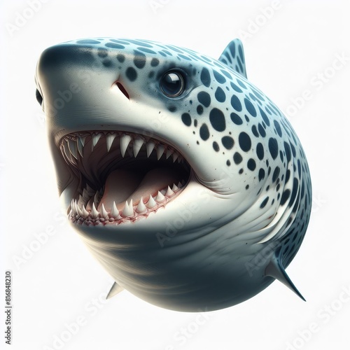 shark isolated on white