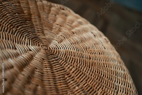 Billede på lærred wicker table for interior decoration