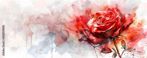 Captivating Watercolor Rose...