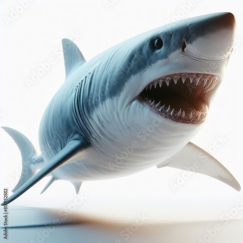 shark isolated on white