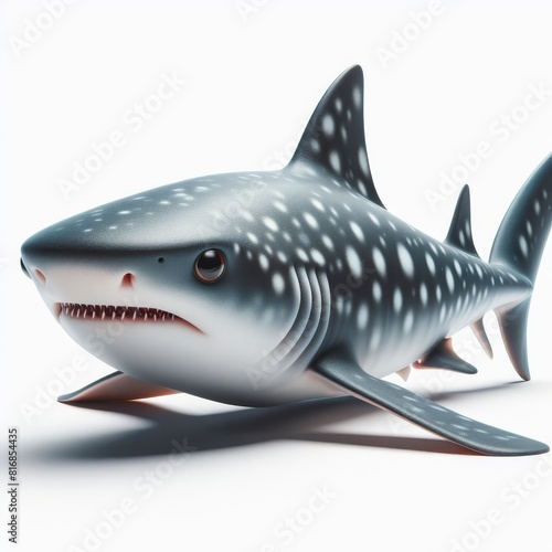 shark isolated on white