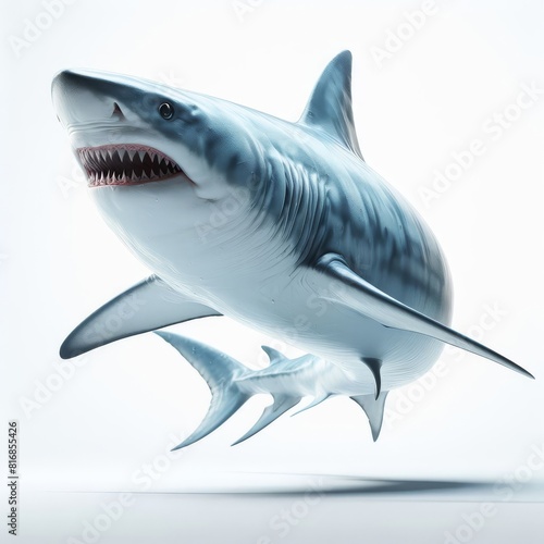 shark isolated on white