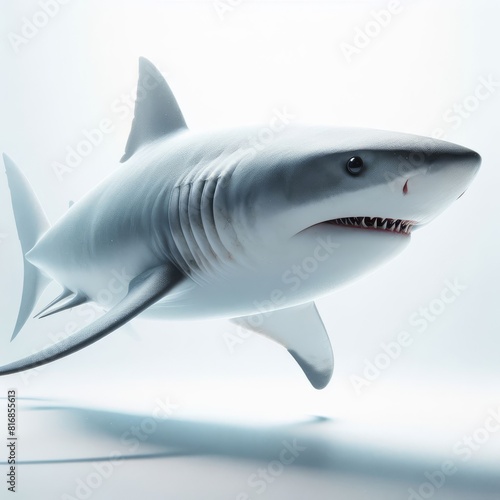 shark isolated on white