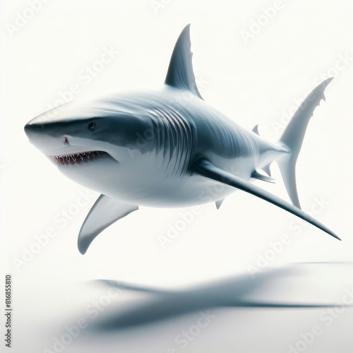 shark isolated on white