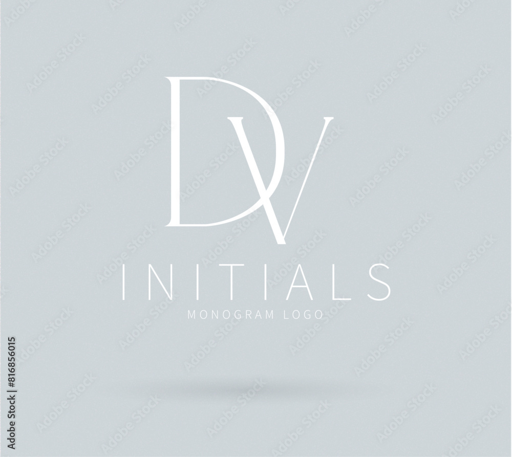 DV Typography Initial Letter Brand Logo, DV brand logo, DV monogram wedding logo DV Typography Initial Letter Brand Logo, DV brand logo, DV monogram wedding logo