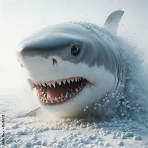 shark isolated on white © Deanmon