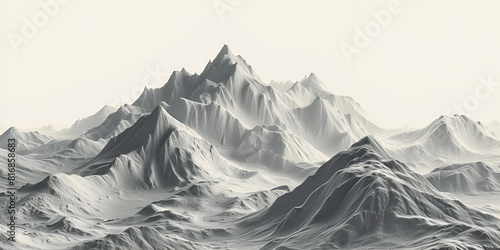 mountains in the snow © Sania