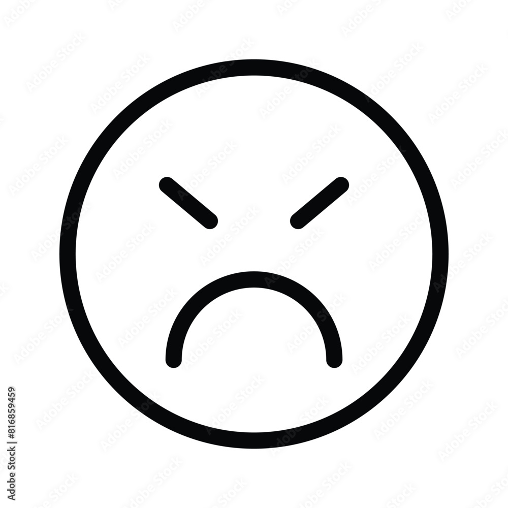 Have a look at this amazing icon of angry emoji, premium vector Have a look at this amazing icon of angry emoji, premium vector