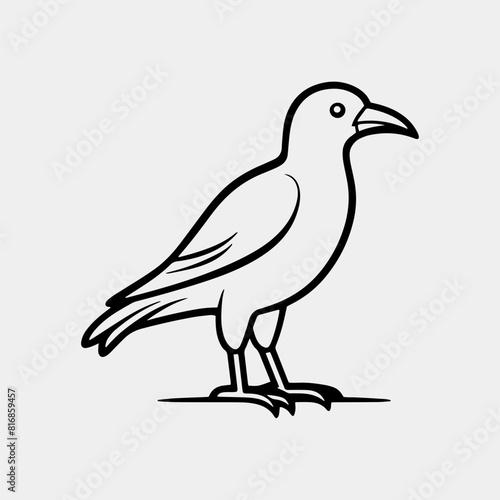 dove bird line icon, concept illustration, outline symbol, vector sign, linear symbol.