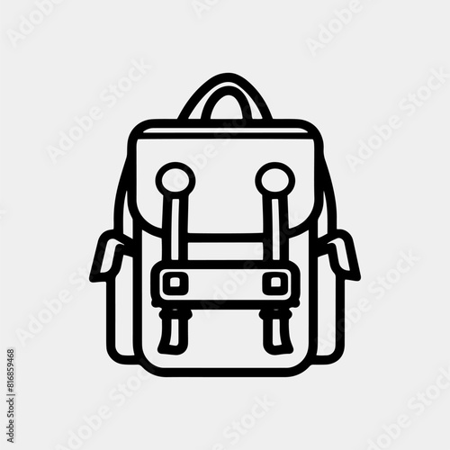 backpack icon vector illustration