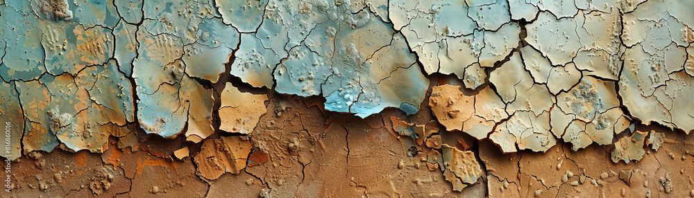Sunset Light on Cracked Earth Texture Sunset Light on Cracked Earth Texture