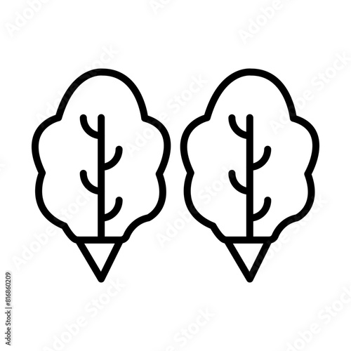 Spinach line icon