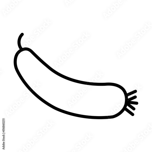 Sponge gourd line icon