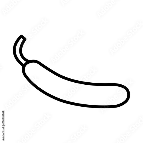 Bottle gourd line icon