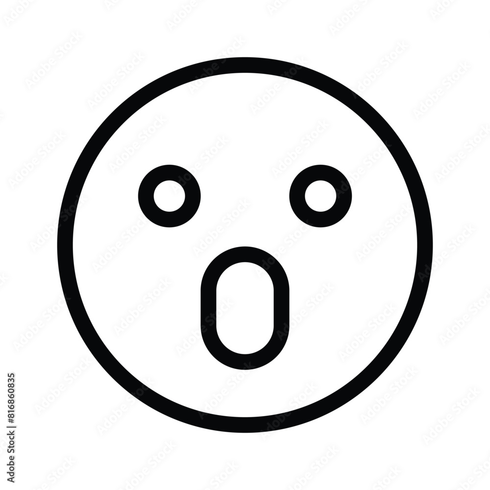 Oh My God expression emoji vector design, editable vector Oh My God expression emoji vector design, editable vector