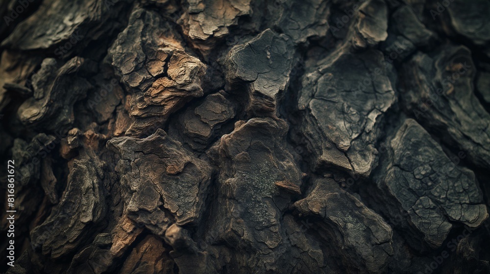 Close-up of rough tree bark texture. Close-up of rough tree bark texture.