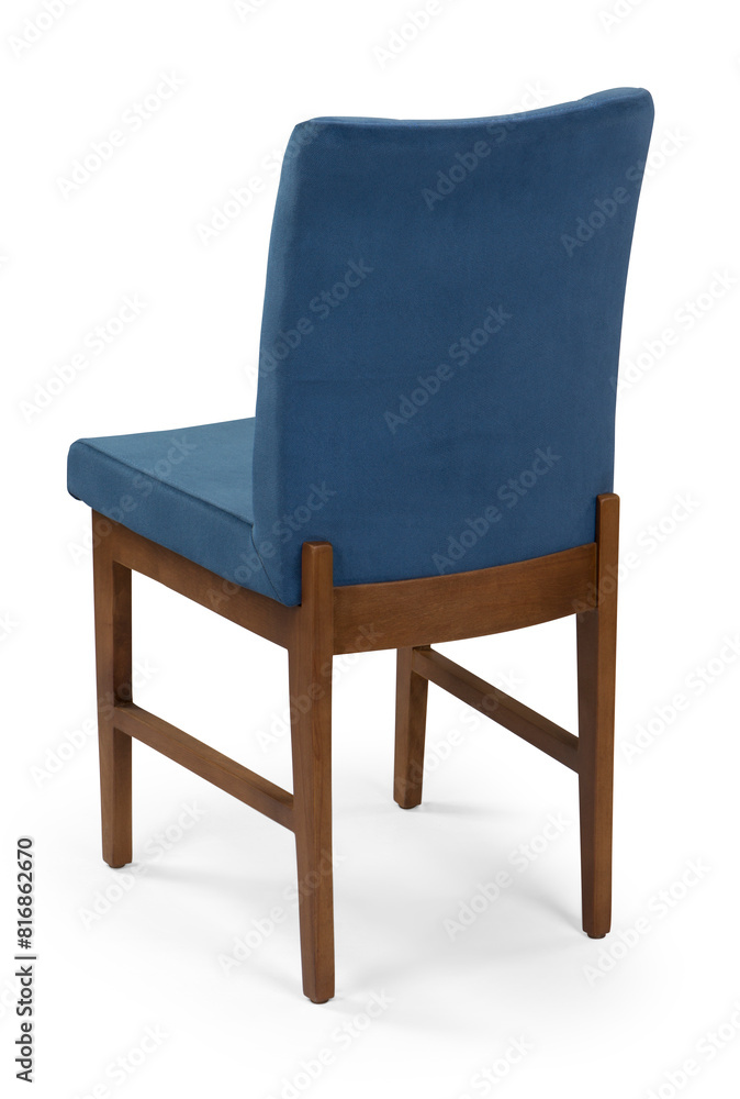 dining chair isolated on white background . back view dining chair isolated on white background . back view