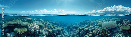 Vibrant Coral Reef Ecosystem Underwater