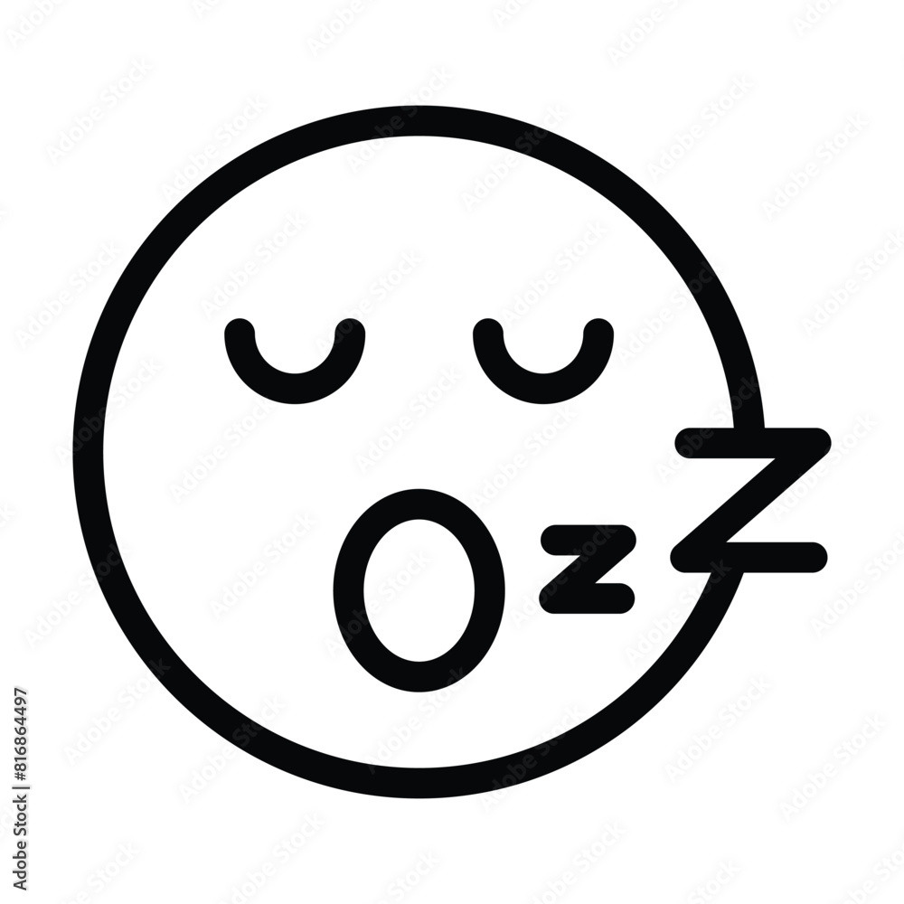 Sleepy, sleeping, tiredness emoji vector design Sleepy, sleeping, tiredness emoji vector design