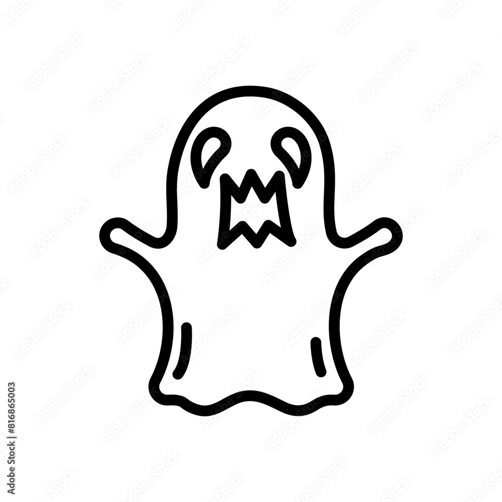 Ghost line icon. Ghost icon. Halloween icon isolated on white background. Transparent background, minimalist symbol. Vector images Ghost line icon. Ghost icon. Halloween icon isolated on white background. Transparent background, minimalist symbol. Vector images