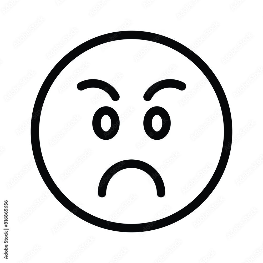 Have a look at this amazing icon of angry emoji, premium vector Have a look at this amazing icon of angry emoji, premium vector