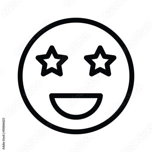 Get this creative excitement emoji in modern style