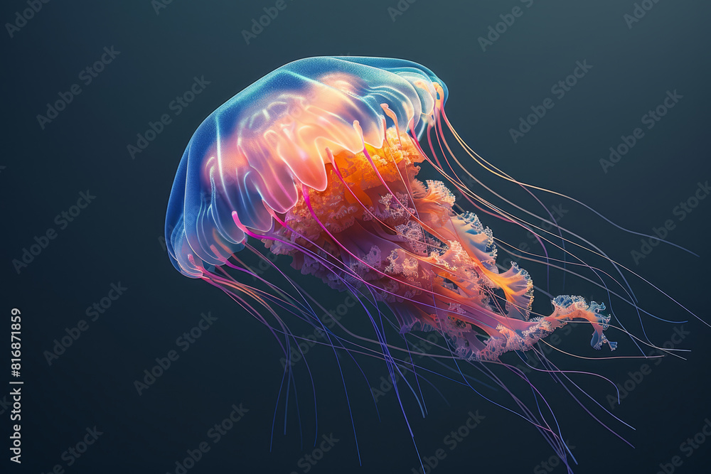 The dangerous beauty of 3D-rendered venomous jellyfish The dangerous beauty of 3D-rendered venomous jellyfish