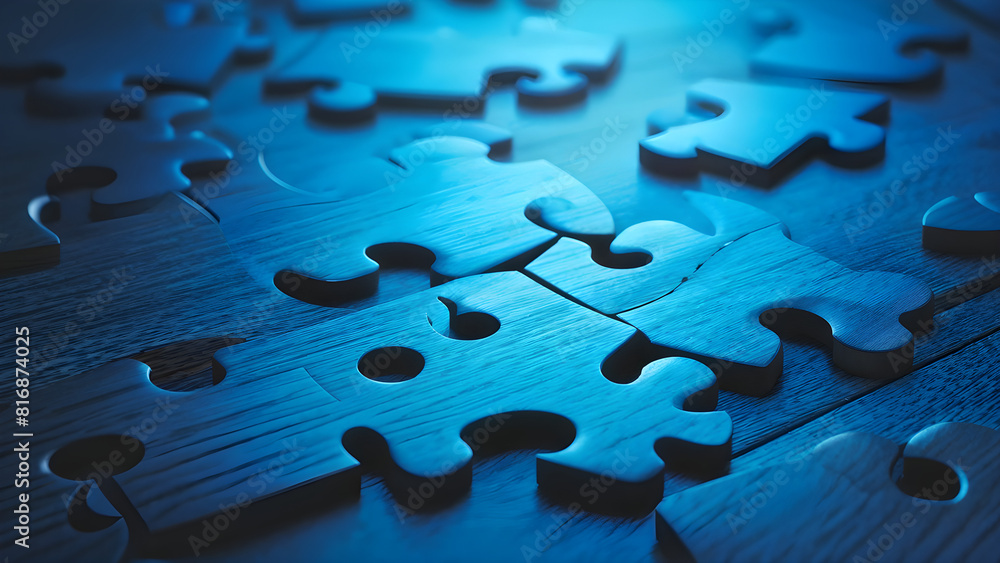scattered puzzle pieces sprawled around scattered puzzle pieces sprawled around