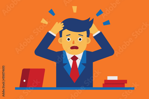 Problems at work. stress in a company employee due to negative tasks of the manager. ways to solve problems in business.