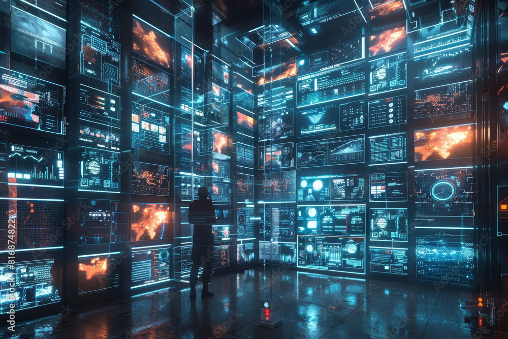 3D visualization of next-generation communication screens, designed with Documentary. 3D visualization of next-generation communication screens, designed with Documentary.
