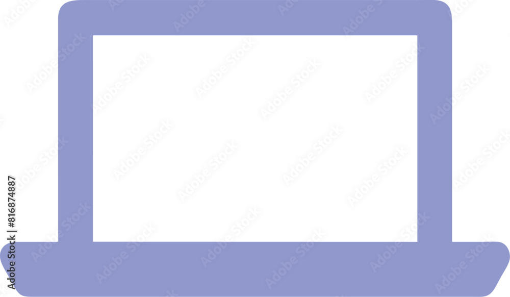 A laptop icon isolated on a white background. Can be used for various applications A laptop icon isolated on a white background. Can be used for various applications