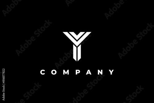 monogram letter y abstract business