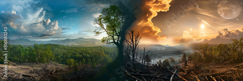 A Visual Representation of Climate Change: A Tale of Two Earths